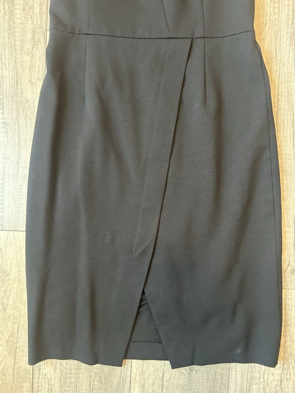 Akris Womens Black Sleeveless V Neck Sheath Dress Size 8 Graduation Cocktail - Picture 4 of 16